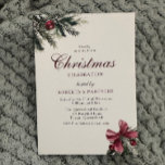 Invitación Fiesta de Navidades clásicos y elegantes<br><div class="desc">Clásica Vintage Elegante Navidad Corporativo Invitación a la fiesta Ver colección coincidente en nuestra tienda Nest y Nest</div>