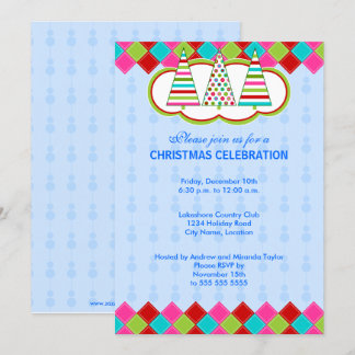 Invitación Fiesta de Navidades coloridos