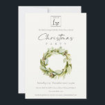 Invitación Fiesta de Navidades con el logotipo de Wreath Wint<br><div class="desc">Si necesitas más personalización,  por favor,  no dudes en enviarme un mensaje a yellowfebstudio@gmail.com.</div>
