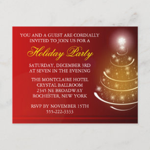 Invitación Fiesta de Navidades corporativos