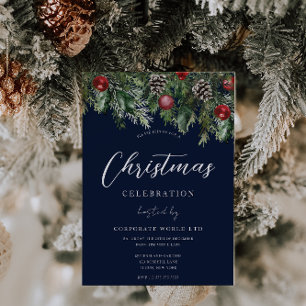 Invitación Fiesta de Navidades corporativos de Blue Office