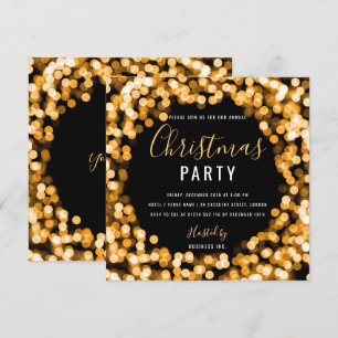Invitación Fiesta de Navidades corporativos de Gold String Li