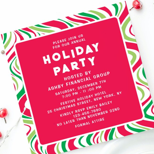 Invitación Fiesta de Navidades corporativos de Holiday Party  (Subido por el creador)