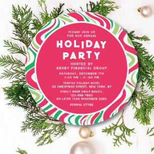 Invitación Fiesta de Navidades corporativos de Holiday Party 