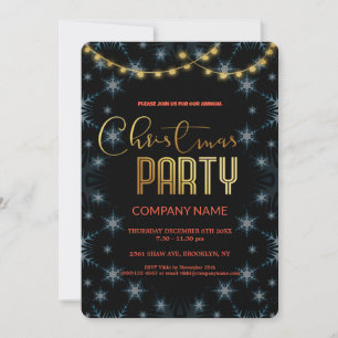 Invitación Fiesta de Navidades corporativos de Moda moderna