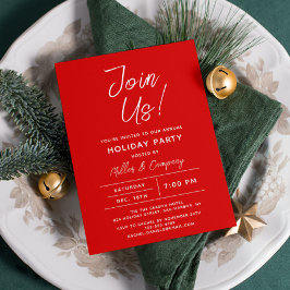 Invitación Fiesta de Navidades corporativos de Moda moderna d