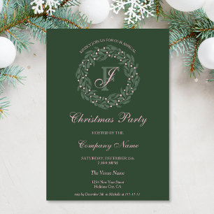 Invitación Fiesta de Navidades corporativos de Moda rosa de l
