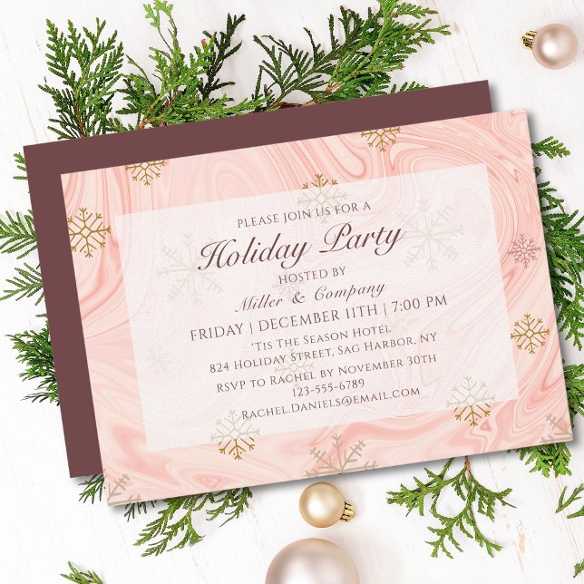 Invitación Fiesta de Navidades corporativos de Moda rosa mode (Subido por el creador)