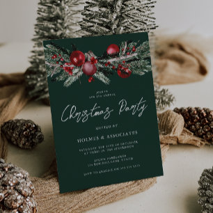 Invitación Fiesta de Navidades corporativos de Navidades Clás