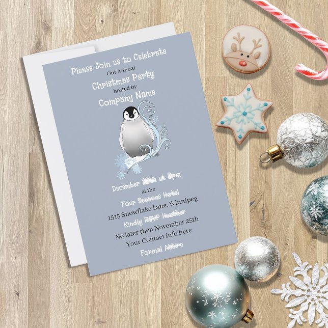 Invitación Fiesta de Navidades corporativos de Penguin (Subido por el creador)