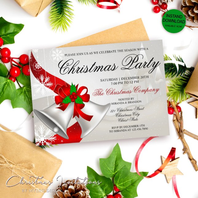 Invitación Fiesta de Navidades corporativos de Red Loop Silve (Subido por el creador)