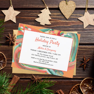 Invitación Fiesta de Navidades corporativos de resumen de vac