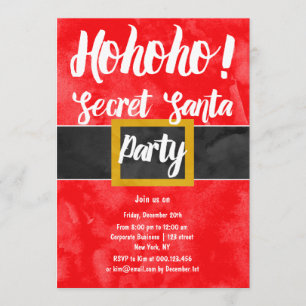 Invitación Fiesta de Navidades corporativos de Secret Santa h