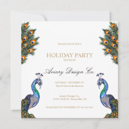 Invitación Fiesta de Navidades corporativos de Watercolor Pea