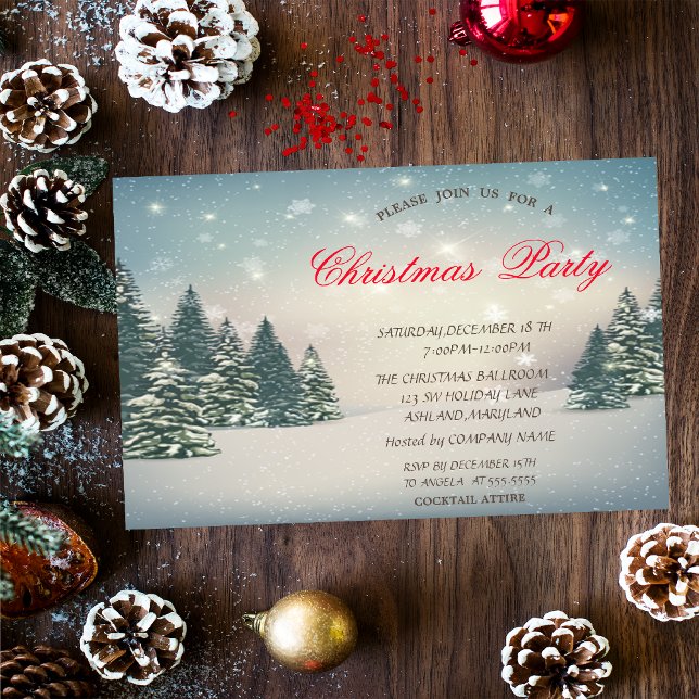 Invitación Fiesta de Navidades corporativos de Winter Wonderl (Subido por el creador)