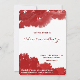 Invitación Fiesta de Navidades corporativos elegantes de colo
