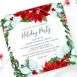Invitación Fiesta de Navidades corporativos modernos de vacac