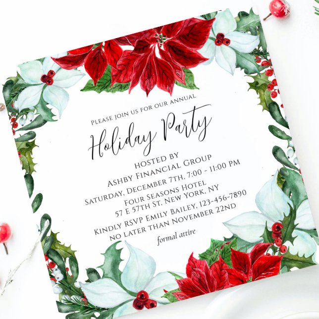 Invitación Fiesta de Navidades corporativos modernos de vacac (Subido por el creador)