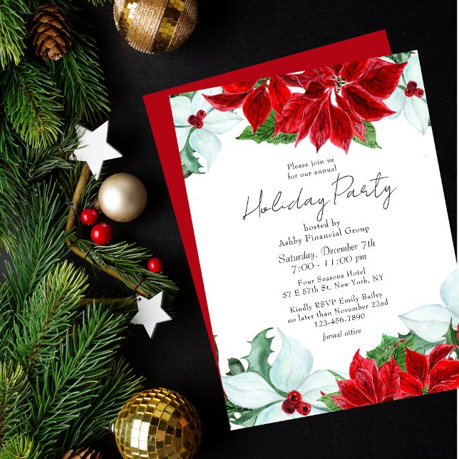 Invitación Fiesta de Navidades corporativos modernos de vacac (Subido por el creador)