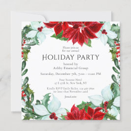 Invitación Fiesta de Navidades corporativos modernos de vacac