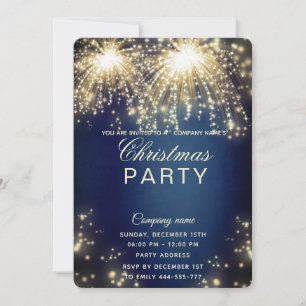 Invitación Fiesta de Navidades corporativos que avivan el fue