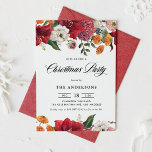 Invitación Fiesta de Navidades de Amaryllis y Mamáes Botánica<br><div class="desc">Invite a su familia y amigos a su evento con esta invitación de la fiesta de Navidades de personalizable. Se caracterizan por amarilis acuarelas, rosas, ranunculus y crisantemos con un patrón floral a juego. Esta invitación botánica a la fiesta de Navidades es perfecta para cualquier tema fiesta de Navidades. Personalice...</div>