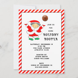 Invitación Fiesta de Navidades de baloncesto