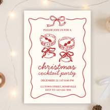 Fiesta de Navidades de bebidas festivas de cóctele