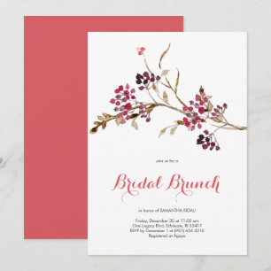 Invitación Fiesta de Navidades de Brunch Bridal Elegante