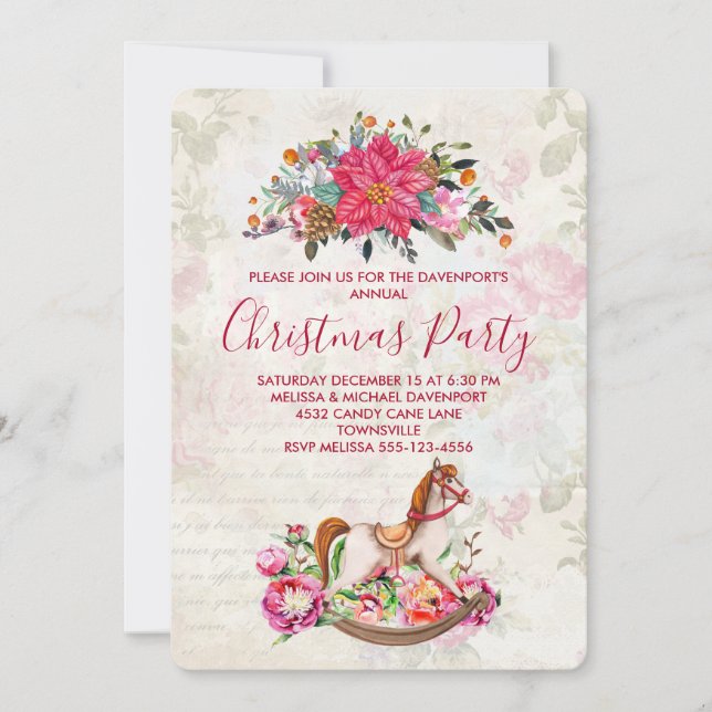 Invitación Fiesta de Navidades de caballos de Rockefas de Vic (Anverso)