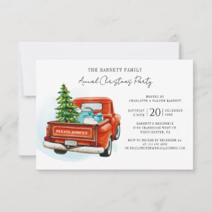 Invitación Fiesta de Navidades de Camión Rojo