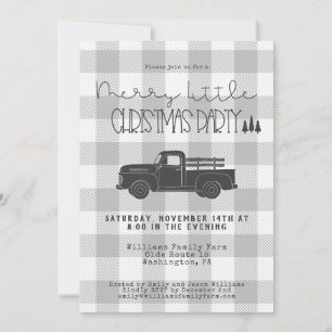 Invitación Fiesta de Navidades de camionetas de cosecha