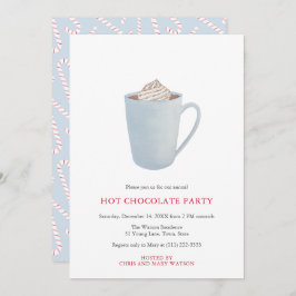 Invitación Fiesta de Navidades de Candy Cacao en chocolate ca
