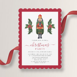 Invitación Fiesta de Navidades de cazadores de nueces festivo
