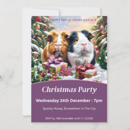 Invitación Fiesta de Navidades de Cerdos de Guinea