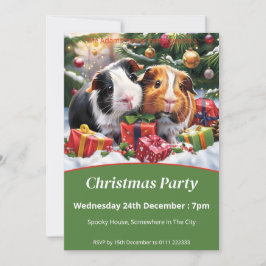 Invitación Fiesta de Navidades de Cerdos de Guinea