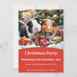 Invitación Fiesta de Navidades de Cerdos de Guinea