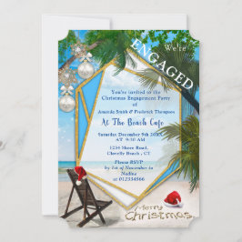 Invitación Fiesta de Navidades de compromiso de vacaciones