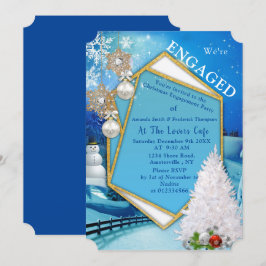 Invitación Fiesta de Navidades de compromiso de vacaciones