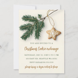 Invitación Fiesta de Navidades de Cookie Exchange