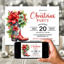Fiesta de Navidades de Cowboy Boot en Occidente