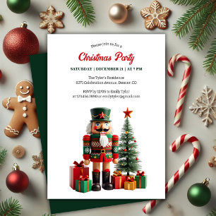 Invitación Fiesta de Navidades de desnucleadores festivos mod