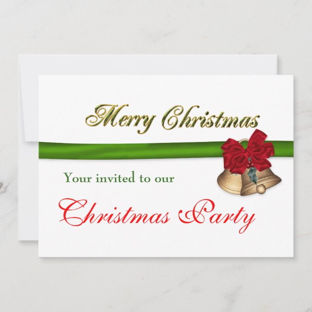 Invitación Fiesta de Navidades de empresa (Anverso)
