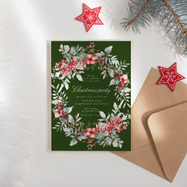 Invitación Fiesta de Navidades de feriado clásico de Berries