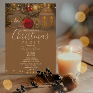 Invitación Fiesta de Navidades de feriado corporativo de Estr