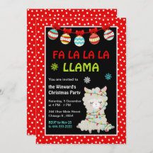 Fiesta de Navidades de feriado de Llama
