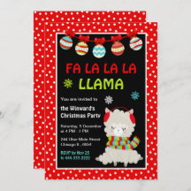 Fiesta de Navidades de feriado de Llama