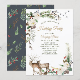 Invitación Fiesta de Navidades de feriados corporativos de Fl