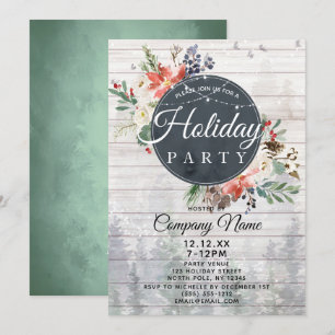 Invitación Fiesta de Navidades de feriados corporativos de la