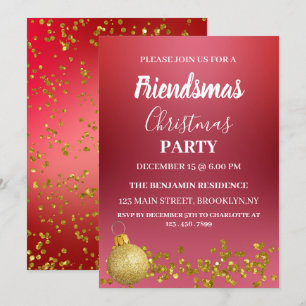 Invitación Fiesta de Navidades de Friendsmas